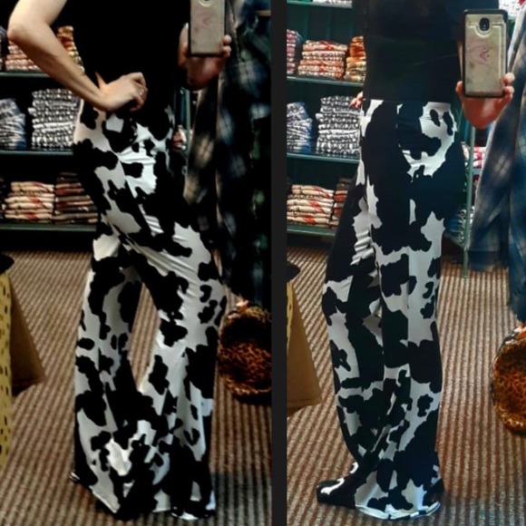 NWOT, Jade by Jane, Black/White, Flared/Bell Bottom Pants, Soft & Comfy, S,L - Picture 2 of 2